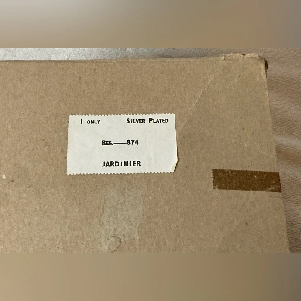 Eales Of Sheffield Vintage Silver Plated Brides Basket w/ Original Tag & Box - Picture 9 of 10